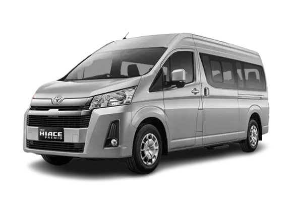 sewa mobil hiace premio luxury medan dengan driver